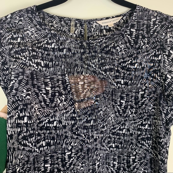 NWOT Rebecca Taylor Silk Etch Charlie Blouse - Picture 4 of 9